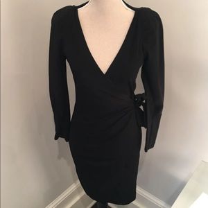 Diane von Furstenberg LBD wrap dress, size 6